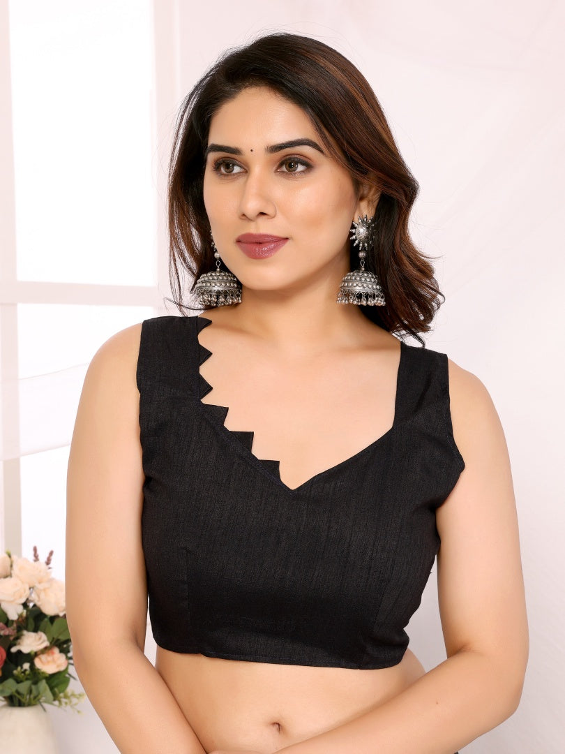 Grey Black Printed Ready-to-Wear Satin Saree for Women with Bagnlori Blouse